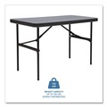 Folding Tables | Iceberg 65507 IndestrucTable 48 in. x 24 in. x 29 in. Commercial Folding Table - Rectangular Charcoal image number 5