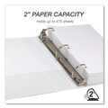Binders & Binding Supplies | Samsill S66467 11.5 in. x 8.5 in. 2 in. Capacity 3 Rings Durable D-Ring View Binders - White (4/Pack) image number 1