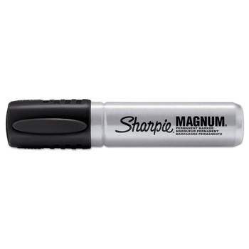 Sharpie 44001 Magnum Permanent Marker, Broad Chisel Tip, Black
