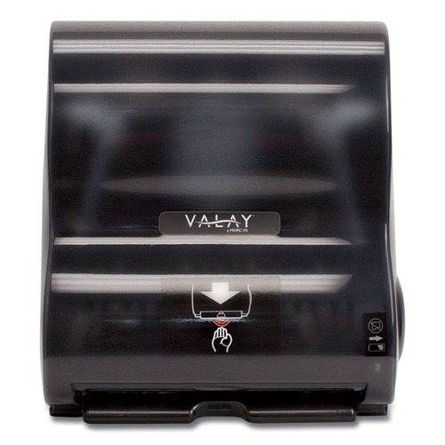 Paper Towel Holders | Morcon Paper VT1010 Valay 13.25 in. x 9 in. x 14.25 in. Towel Dispenser - Black image number 0