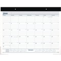  | AT-A-GLANCE ST2400 12 Month: Jan 2026 to Dec 2026 21.75 in. x 17 in. Desk Pad - White Sheets, Black Binding/Clear Corners image number 0