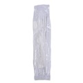 Cutlery | Boardwalk BWKFKTNHWPSWH Heavyweight Fork/Knife/Napkin/Teaspoon 4-Piece Plastic Cutlery Kit - White (250/Carton) image number 1