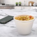 Food Trays, Containers, and Lids | Dart 8SJ12 8 oz. Squat Food Foam Containers - White (1000/Carton) image number 5