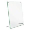 Office Jansan | Deflecto 799693 Letter Insert Superior Image Beveled Edge Sign Holder - Clear/Green-Tinted Edges image number 2