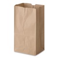 Office Jansan | Ross & Wallace Paper Products 130308500PK/BL 6 in. x 3.88 in. x 12.5 in. #8 Size Extra-Heavy-Duty Grocery Paper Bags - Kraft (500/Bundle) image number 2