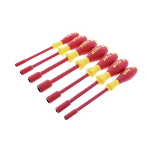 Hand Tool Sets | Wiha Tools 32294 (7-Piece) Insulated SoftFinish Inch Nut Driver Set image number 0