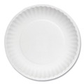 Food Service | AJM Packaging Corporation 40111 6 in. Diameter Paper Plates - White (100/Pack, 10 Packs/Carton) image number 0