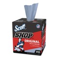 Cleaning & Janitorial Supplies | Scott 75190 9 in. x 12 in. 1-Ply Shop Towels Original - Unscented/Blue (200/Box) image number 0