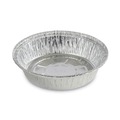 Labor Day Sale! Save $30 off $199! | Boardwalk BWKROUND7 7 in. x 1.46 in. 24 oz. Round Aluminum To-Go Containers - Silver (500/Carton) image number 0