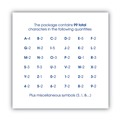 Office & Office Supplies | Cosco 098131 2 in. Tall Numbers and Symbols Peel-and-Stick Letters - Black Characters/White Background image number 1