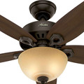 Ceiling Fans | Hunter 52218 42 in. Builder Small Room New Bronze Ceiling Fan with Light image number 4