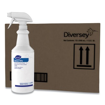 Diversey Care Glance 32 oz. Spray Bottle Glass and Multi-Surface Cleaner - Original (12/Carton)