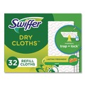 Cleaning Cloths | Swiffer 80374620 8 x 10.4 Dry Refill Cloths - White (4/Carton) image number 0