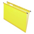 Office Jansan | Pendaflex 6153 1/5 YEL 1/5-Cut Tabs Legal Size SureHook Hanging Folders - Yellow (20/Box) image number 0