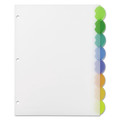 Office Jansan | Avery 11201 11 x 8.5 Insertable Style Edge Tab Plastic Dividers - Translucent (8-Pieces/Set) image number 2