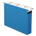 Office Jansan | Pendaflex 59225 SureHook 5.25 in. Capacity 1/5-Cut Tabs 9 Sections Hanging Letter Folder - Blue image number 0