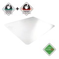 Cleaning & Janitorial Supplies | Floortex NRCMFLPD0005 Cleartex Unomat 60 in. x 48 in. Anti-Slip Chair Mat for Hard Floors and Flat Pile Carpets - Clear image number 1