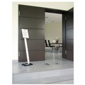 Floor Signs | Durable 481423 15 x 46.5 Info Sign Duo Letter-Size Floor Stand - Clear image number 3
