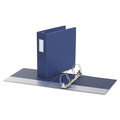 Universal UNV20795 11 in. x 8.5 in. 3 in. Capacity, 3 Rings, Deluxe Non-View D-Ring Binder with Label Holder - Blue image number 1