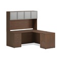 Office Desks & Workstations | HON HLPLRS4824.LSE1 48 in. x 24 in. x 29 in. Reversible (Left or Right) Mod Return Shell - Sepia Walnut image number 1