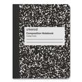Office Jansan | Universal UNV20940 9.75 in. x 7.5 in. Medium/College Rule Composition Book - Black Marble Cover (100 Sheets) image number 0