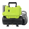 Portable Air Compressors | Sun Joe IONAIR 40V 4.0 Ah Cordless 1.6 Gallon Air Compressor 115 Max PSI w/Inflator Accessories image number 2
