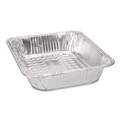Food Trays, Containers, and Lids | Handi-Foil 4025-40-100 10.38 in. x 12.75 in. x 2.19 in. Aluminum Steam Table Pans (100/Carton) image number 2