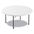  | Alera ALEPT60RW 60 in. Diameter x 29.25 in. Round Plastic Folding Table - White image number 0