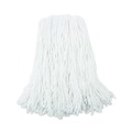 Mops | Boardwalk BWK216RCT 16 oz. Rayon Premium Cut-End Wet Mop Heads - White (12/Carton) image number 2