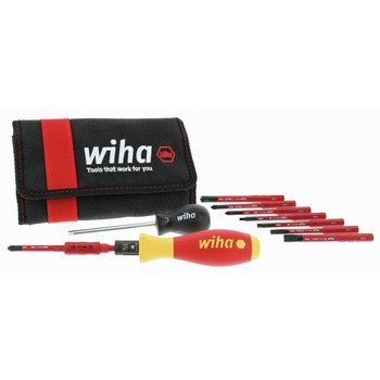 Wiha Tools 28789 (11-Piece) Insulated TorqueVario-S (10-50 in-lbs.) and SlimLine Blade Set