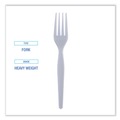 | Boardwalk BWKFORKHW Heavyweight Polystyrene Fork Cutlery - White (1000/Carton) image number 5