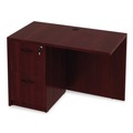 Labor Day Sale! Save $30 off $199! | Alera ALEVA354224MY 42 in. x 23.63 in. x 29.5 in. Valencia Series Reversible Return/Bridge Shell - Mahogany image number 4