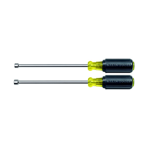 Nut Drivers | Klein Tools 646M 2-Piece 6 in. Magnetic Nut Driver Set image number 0