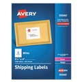 Office Jansan | Avery 95940 Inkjet/Laser Printer 3.33 in. x 4 in. Shipping Label Bulk Packs - White (6/Sheet 250-Sheet/Box) image number 0