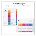 Office Jansan | Avery 11186 Ready Index 11 in. x 8.5 in. 8-Tab 1 to 8 Customizable TOC Dividers - Multicolor Tabs/White (6/Pack) image number 2