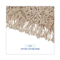  | Boardwalk BWKM365C 36 in. x 5 in. Cotton Head 60 in. Wood Handle Cotton Dry Mopping Kit - Natural (1-Kit) image number 4