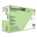 Disposable Gloves | SemperCare SCLT102 Latex Examination Gloves - Cream/Small (1000/Carton) image number 0