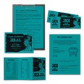 Office Jansan | Astrobrights 21849 8.5 in. x 11 in. 24 lbs. Bond Weight Color Paper - Terrestrial Teal (500/Ream) image number 3