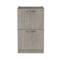  | Alera ALEVA542822GY 15.63 in. x 20.5 in. x 28.5 in. Valencia Series Full Pedestal File Left or Right 2 Legal/Letter-Size File Drawers - Gray image number 0