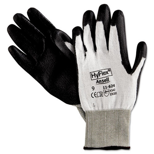 Work Gloves | AnsellPro 104780 HyFlex Dyneema Cut-Protection Gloves - Size 9, Gray (12-Pairs) image number 0