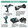 Combo Kits | Makita XT291T-XMT04ZB-BNDL 18V LXT Brushless Lithium-Ion Cordless Hammer Drill and Impact Driver Combo Kit with 2 Batteries and StarlockMax Oscillating Multi-Tool Bundle (5 Ah) image number 1