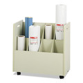 Office Electronics & Batteries | Safco 3045 Laminate Mobile Roll Files, 8 Compartments, 30.13w X 15.75d X 29.25h, Putty image number 1