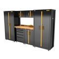 Cabinets | Dewalt DWST27501 7-Piece 126 in. Welded Storage Suite with 2-Door and 5-Drawer Base Cabinets and Wood Top image number 2