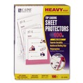 Office Jansan | C-Line 62028 11 in. x 8-1/2 in. Heavyweight Polypropylene Sheet Protectors - Non-Glare (100/Box) image number 0