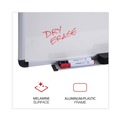  | Universal UNV43725 72 in. x 48 in. Modern Melamine Dry Erase Board - White Surface, Aluminum Frame image number 2