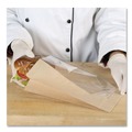 Food Trays, Containers, and Lids | Bagcraft 300094 9.5 in. x 2.75 in. 2.35 mil. Dubl View Sandwich Bags - Natural Brown (500/Carton) image number 3