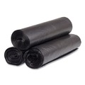 Trash Bags | Inteplast Group S434816K 60 gal. 16 microns 43 in. x 48 in. High-Density Interleaved Commercial Can Liners - Black (25 Bags/Roll, 8 Rolls/Carton) image number 3