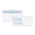 Office Jansan | Quality Park QUA24524 Double Window Security-Tinted Check Envelope, #9, Commercial Flap, Gummed Closure, 3.88 X 8.88, White, 500/box image number 1