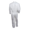 Bib Overalls | Ansell KCC 46105 A30 Elastic-Back and Cuff Coveralls - Double Extra Large, White (25/Carton) image number 2