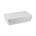 Food Trays, Containers, and Lids | Pactiv Corp. NOB04SW 77 oz 9 x 4.85 x 2.7 EarthChoice OneBox Paper Box - White (162/Carton) image number 0